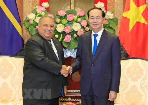 Chủ tịch nước Trần Đại Quang tiếp Tổng thống Cộng hòa Nauru