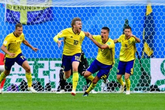 Thụy Điển lần đầu vào tứ kết World Cup sau 24 năm