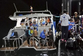 53 du khách mất tích trong vụ lật tàu ở Phuket, Thái Lan