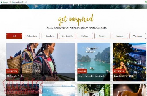 Trang web xúc tiến du lịch Vietnam.travel hướng tới thị trường khách quốc tế tiềm năng