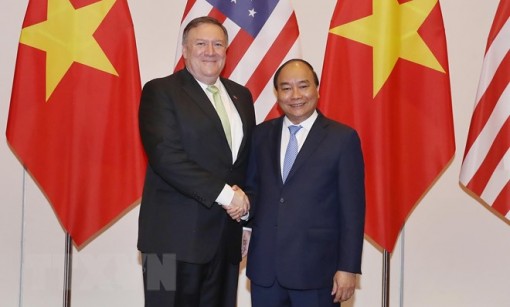 Thủ tướng Nguyễn Xuân Phúc tiếp Ngoại trưởng Hoa Kỳ Michael Pompeo