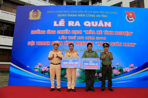 Đoàn Thanh niên Công an tỉnh tổ chức nhiều hoạt động ra quân Chiến dịch "Mùa hè tình nguyện"