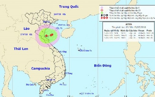 Áp thấp nhiệt đới có xu hướng mạnh dần lên