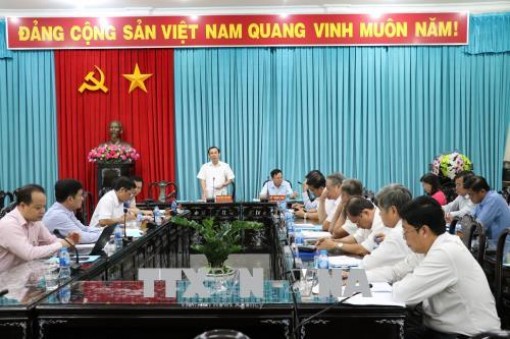 Đoàn kiểm tra của Ban Bí thư Trung ương Đảng làm việc tại Bến Tre
