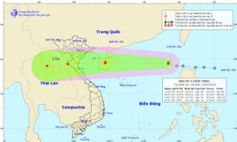 Áp thấp nhiệt đới đã mạnh lên thành bão số 3