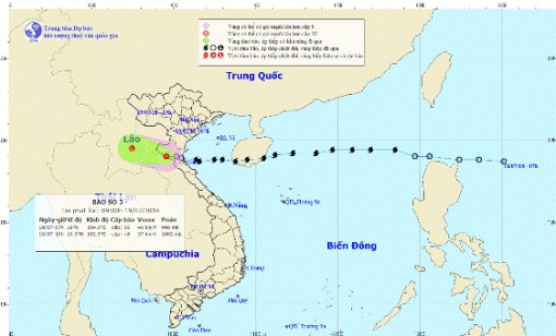 Áp thấp nhiệt đới gây gió giật cấp 8, lũ các sông ở Bắc và Trung Bộ lên nhanh