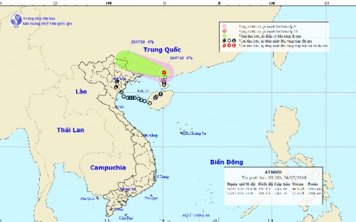 Tin mới nhất về áp thấp nhiệt đới trên Biển Đông