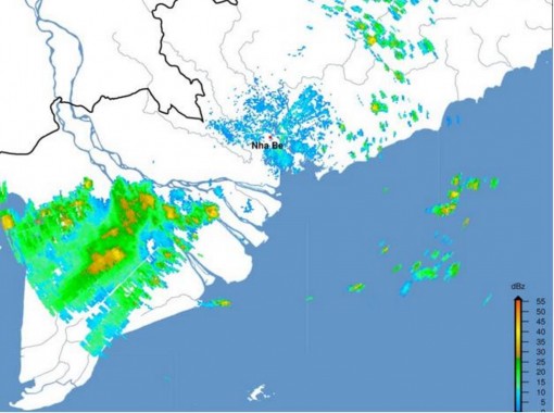 Cảnh báo mưa giông trên diện rộng