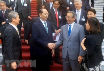 Chủ tịch nước Trần Đại Quang tiếp đoàn Ủy ban Kinh tế Nhật-Việt