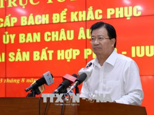 Triển khai tổng thể các giải pháp nhằm gỡ 'thẻ vàng' cho thủy sản Việt Nam