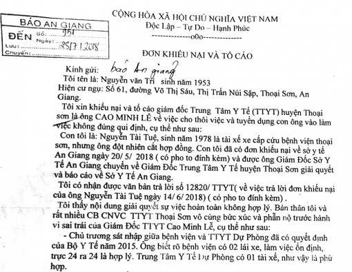 Cho thôi việc và tuyển dụng người không đúng quy định?
