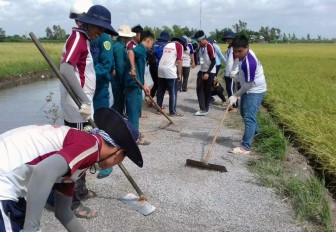 Dấu ấn sinh viên tình nguyện ở xứ đạo Phú Tân