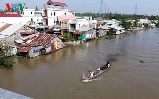 Cảnh báo ngập lụt ở Đồng bằng Sông Cửu Long