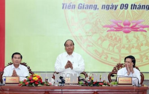 Thủ tướng: Kinh tế Tiền Giang cần phát triển trên 5 trụ cột chính