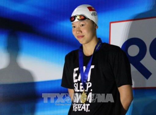 'Kình ngư' Ánh Viên đặt quyết tâm đổi màu huy chương