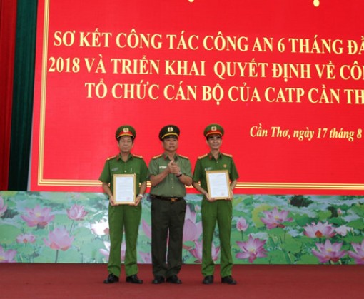 Công an Cần Thơ có thêm 2 phó giám đốc