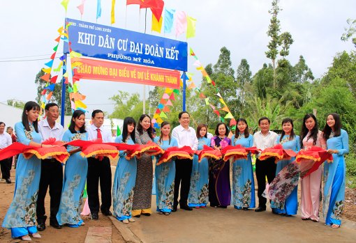 Khánh thành Khu dân cư Đại đoàn kết phường Mỹ Hòa