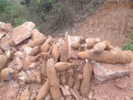 Phát hiện, xử lý kho đạn pháo trong sân Tỉnh ủy Quảng Ngãi