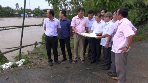 Thứ trưởng Bộ Lao động - Thương binh và Xã hội kiểm tra tình hình phòng, chống thiên tai ở Tân Châu