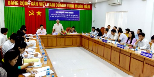 Hội nghị rút kinh nghiệm 5 năm thi hành Luật Đất đai