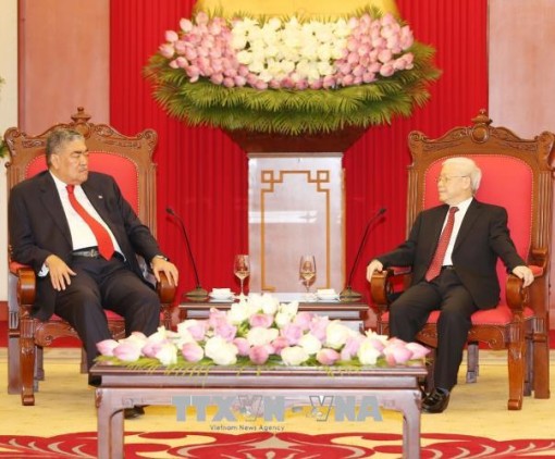 Tổng Bí thư Nguyễn Phú Trọng tiếp Tổng Bí thư Đảng Phong trào Cánh tả Thống nhất Cộng hòa Dominicana