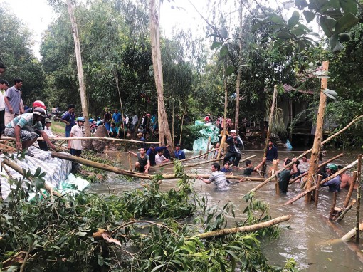 Khẩn trương ứng phó lũ ở Tri Tôn