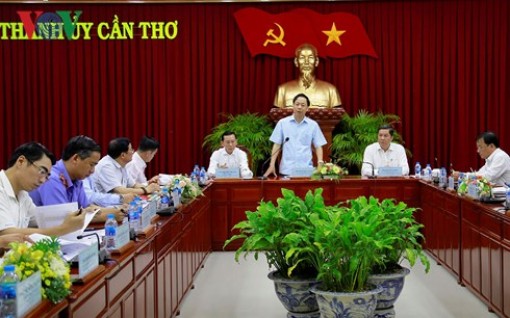 Đoàn Công tác BCĐ TƯ về phòng, chống tham nhũng làm việc tại Cần Thơ
