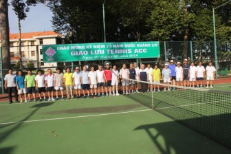 Giao lưu tennis chào mừng Quốc khánh 2-9