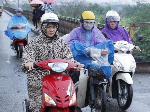 Hầu hết các khu vực đều có mưa và dông trong ngày Quốc khánh 2-9