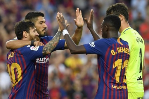 Barcelona thắng hủy diệt 8-2, chiếm ngôi đầu của Real Madrid