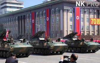 Những hình ảnh ấn tượng trong lễ duyệt binh mừng 70 năm Quốc khánh Triều Tiên