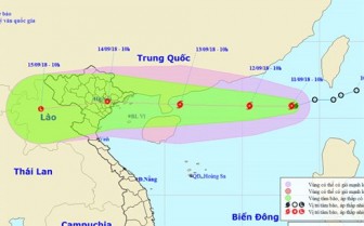 Bão số 5 trên Biển Đông giật cấp 10, siêu bão Mangkhut đang mạnh lên