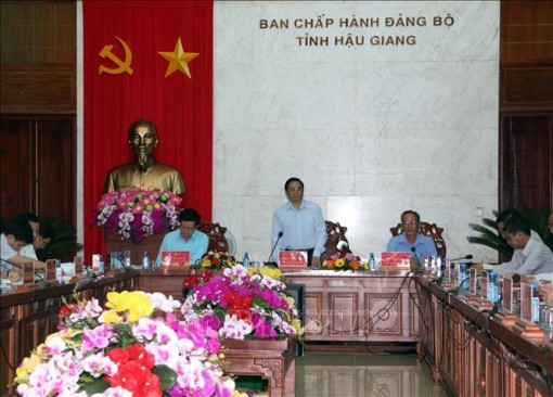 Trưởng Ban Tổ chức Trung ương làm việc tại tỉnh Hậu Giang