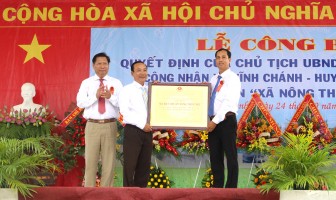 Vĩnh Chánh đạt chuẩn xã nông thôn mới năm 2018