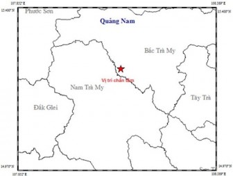 Động đất 3,1 độ richter tại huyện Bắc Trà My