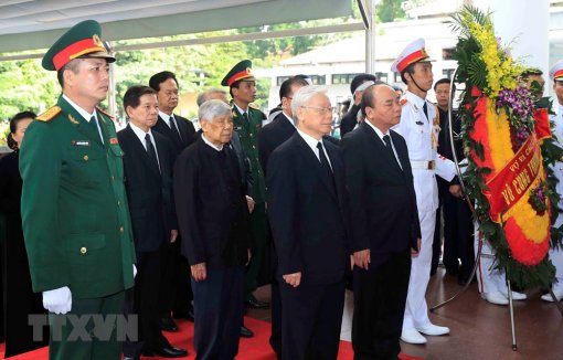 Hình ảnh Lãnh đạo Đảng, Nhà nước viếng Chủ tịch nước Trần Đại Quang