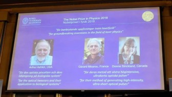 Nobel Vật lý 2018 vinh danh phát minh mang tính đột phá trong lĩnh vực vật lý laser