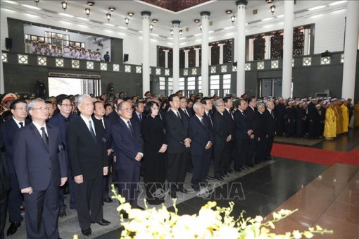 Cử hành trọng thể Lễ truy điệu nguyên Tổng Bí thư Đỗ Mười