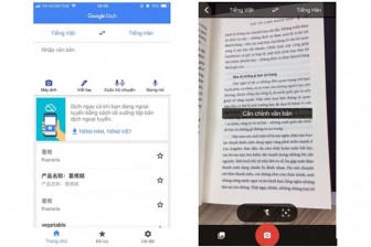 Tính năng dịch qua camera của Google đã hỗ trợ tiếng Việt
