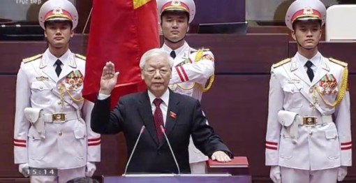 Chủ tịch nước Nguyễn Phú Trọng tuyên thệ nhậm chức