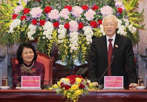 Tổng Bí thư, Chủ tịch nước Nguyễn Phú Trọng làm việc với Văn phòng Chủ tịch nước