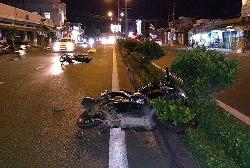 Tiền Giang: Tai nạn giao thông liên hoàn trên quốc lộ 60