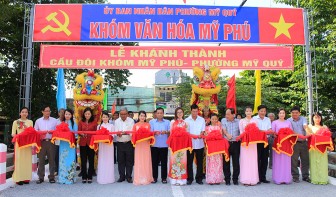 Phường Mỹ Quý khánh thành 2 cây cầu do nhà hảo tâm tài trợ