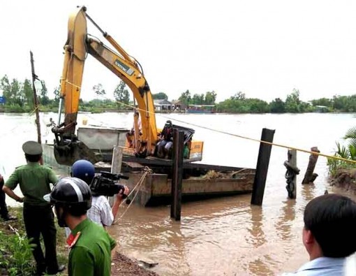 Hoàn thành việc rào chắn bến tự phát ở Hai Hạt
