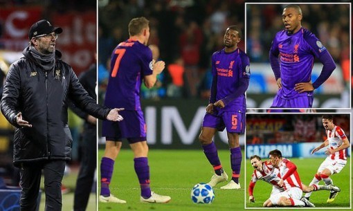 Thua đau đội cuối bảng, Liverpool mất ngôi đầu