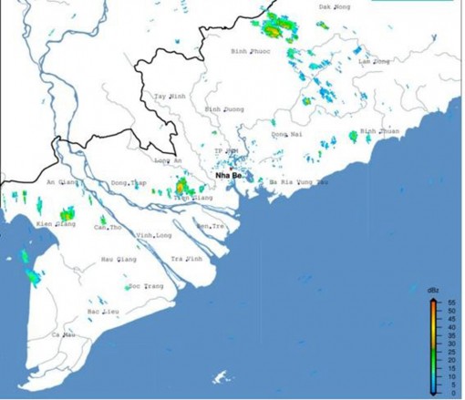 Đề phòng mưa giông, lốc, sét vào chiều tối 8-11