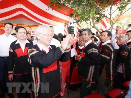 Tổng Bí thư, Chủ tịch nước dự Ngày hội Đại đoàn kết tại Đắk Lắk