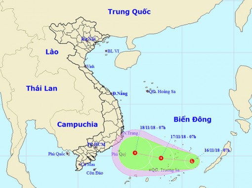 Xuất hiện áp thấp nhiệt đới, cảnh báo mưa dông trên Biển Đông