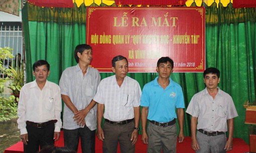 Ra mắt Hội đồng quản lý “Quỹ Khuyến học – Khuyến tài” xã Vĩnh Khánh