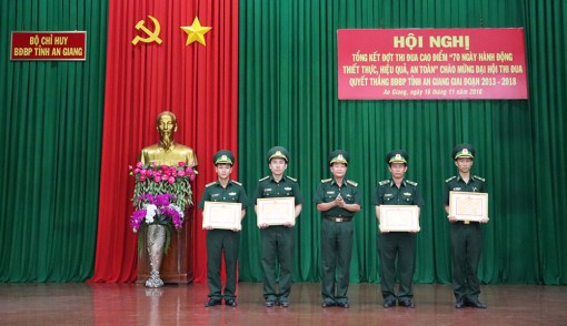 Bộ đội Biên phòng An Giang tổng kết đợt thi đua cao điểm chào mừng Đại hội thi đua Quyết thắng giai đoạn 2013 - 2018